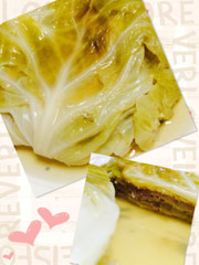 簡単!炊飯器でキャベツのミルフィーユ煮の写真