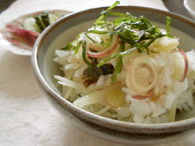 生姜の炊き込みご飯