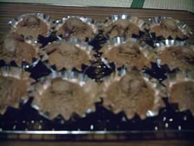 チョコミルクのカップケーキ。