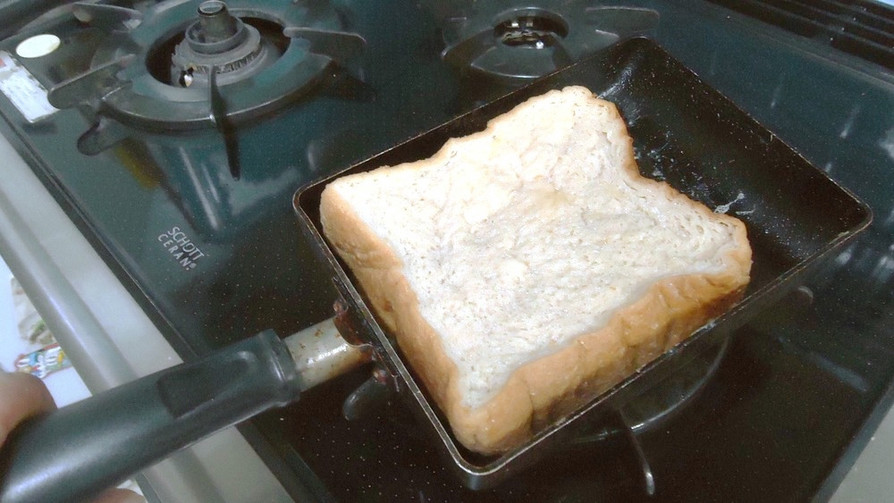 卵焼き器でフレンチトーストの画像