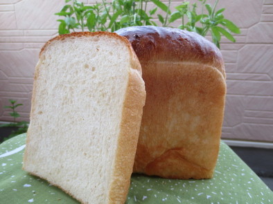 中種法で本格食パンの写真