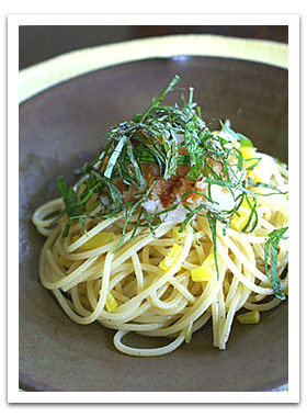 シンプル!沢庵と大根おろしのパスタ