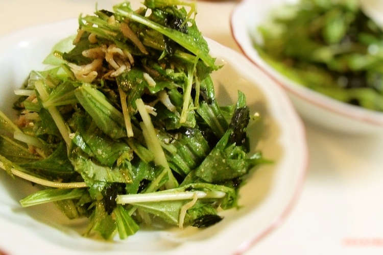簡単シンプルに 水菜としらすのサラダ レシピ 作り方 By 生ちゅう クックパッド 簡単おいしいみんなのレシピが378万品