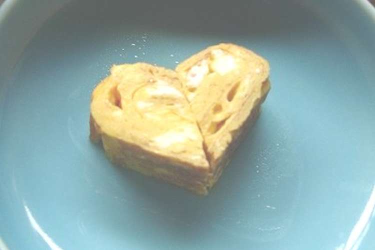 簡単 ハートの厚焼き卵 レシピ 作り方 By Norihime クックパッド 簡単おいしいみんなのレシピが355万品