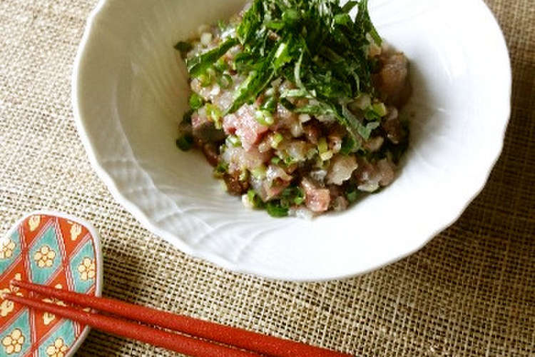梅で爽やか 鯵のなめろう レシピ 作り方 By Y ｓ クックパッド
