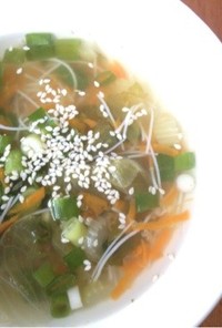 【塩分排出免疫力up】セロリの野菜スープ