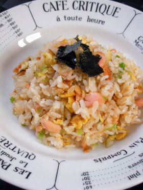 簡単お手軽な鮭チャーハン♪