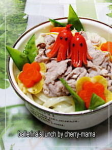 麺類のお弁当★豚しゃぶうどんの画像