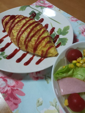 もち麦ごはんで♪子供大好き☆オムライス☆
