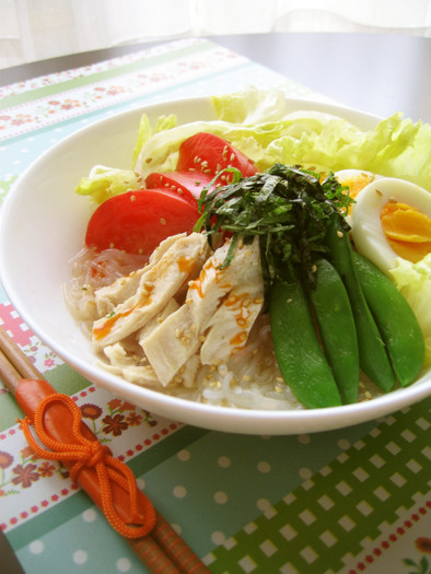 しらたきで♪なんちゃってサラダ冷麺の写真