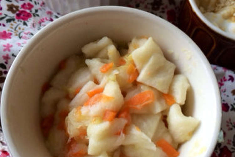 離乳食中期 野菜スープでとろとろパンがゆ レシピ 作り方 By もりさらら クックパッド 簡単おいしいみんなのレシピが366万品