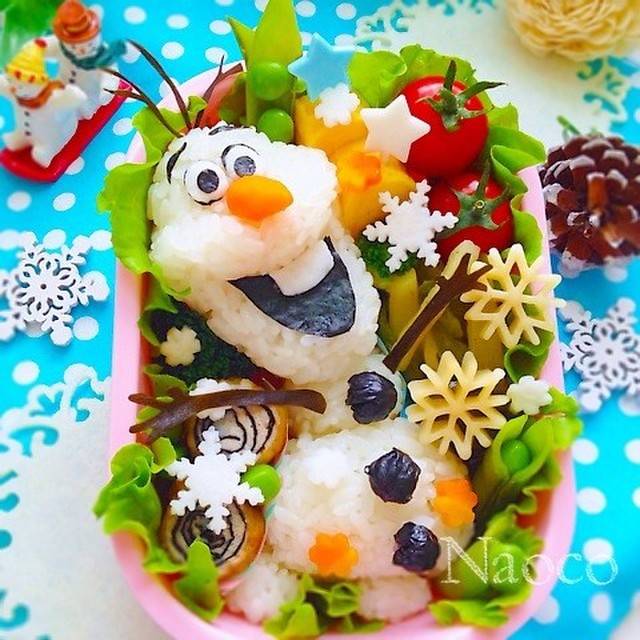 キャラ弁 アナ雪オラフ 立体リアルに挑戦 レシピ 作り方 By Naocoisa クックパッド 簡単おいしいみんなのレシピが370万品