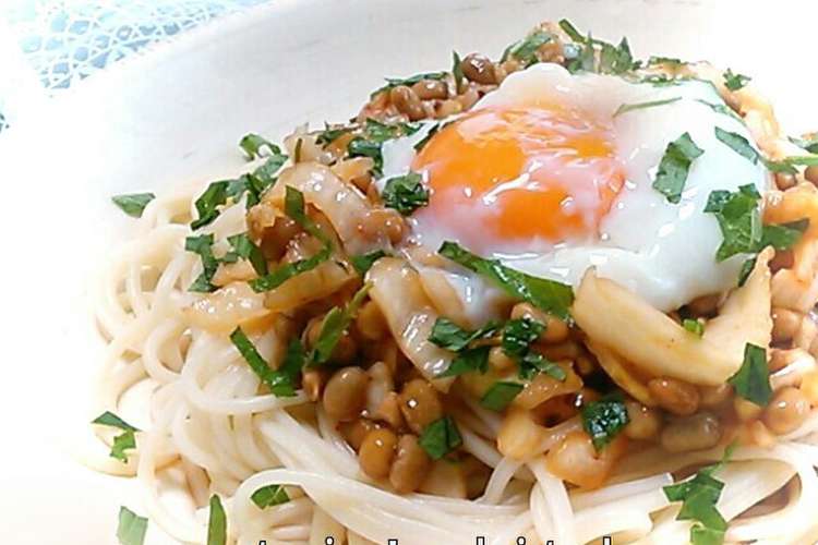 納豆キムチひやむぎ パスタ うどんでも レシピ 作り方 By Sweetpia クックパッド 簡単おいしいみんなのレシピが357万品