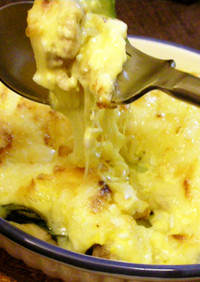 ズッキーニとマヨ玉の濃厚味チーズグラタン