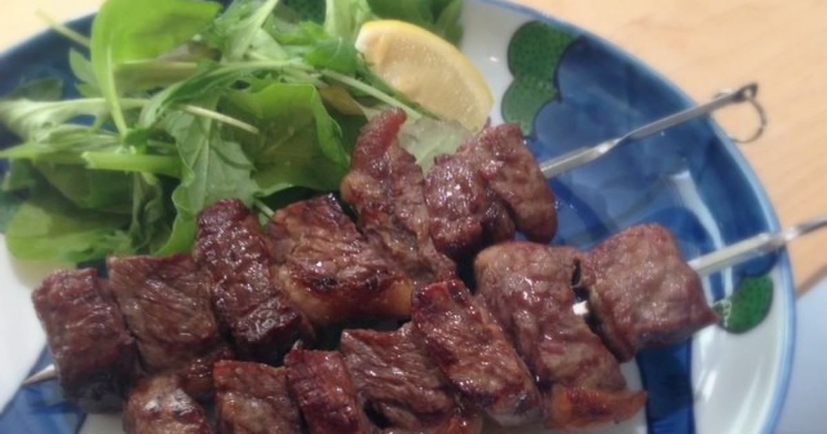 シュラスコ風牛串焼き レシピ 作り方 By Yoikoiwama クックパッド 簡単おいしいみんなのレシピが351万品