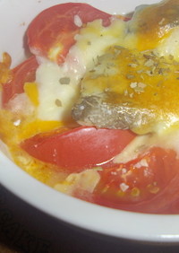 白身魚とトマトのチーズ焼き