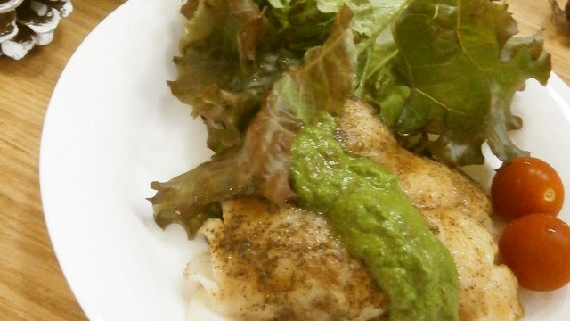 マダラのジェノベーゼがけ 赤味噌風味 レシピ 作り方 By 反省堂書店 のぐち クックパッド 簡単おいしいみんなのレシピが355万品