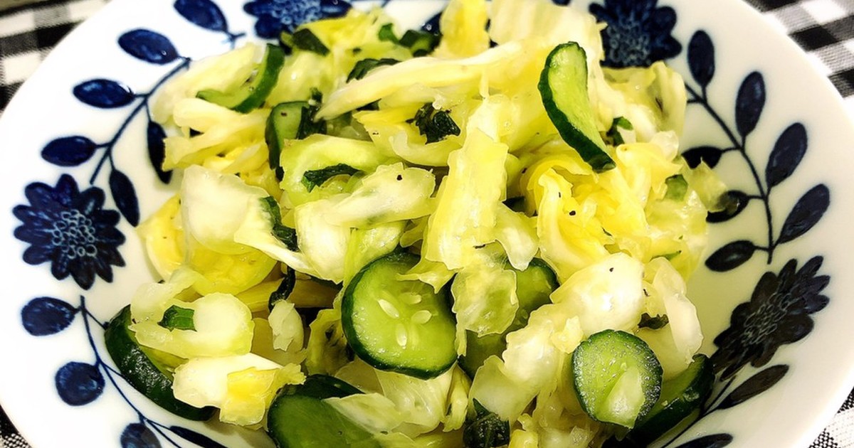 キャベツ&胡瓜の白だし浅漬け風サラダ by はなっちともっち 【クックパッド】 簡単おいしいみんなのレシピが307万品
