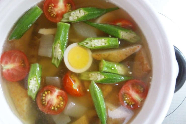 夏野菜の冷製おでんジュレ レシピ 作り方 By ケンさんの彩り料理 クックパッド 簡単おいしいみんなのレシピが356万品