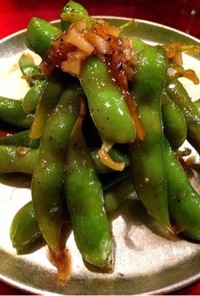 枝豆のマーマレードガーリックバターソース