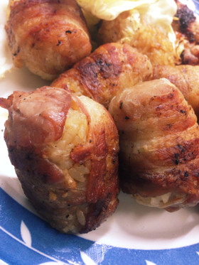 BBQ子供喜ぶ簡単肉巻きおにぎり