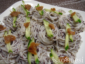 つるりん鶏とゆかりのサッパリそうめん