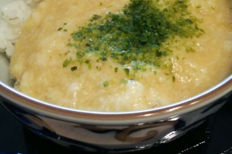 押し麦ご飯 長芋とろろ丼 とろろ汁 レシピ 作り方 By たぬぴぃ クックパッド 簡単おいしいみんなのレシピが352万品