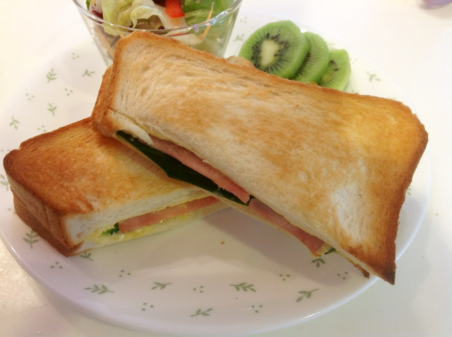 サクフワ☆喫茶店モーニングのサンドイッチの画像