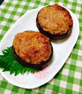 超簡単しいたけの肉詰め☆味噌チーズ味