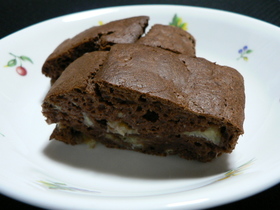 ノンオイルチョコバナナケーキ