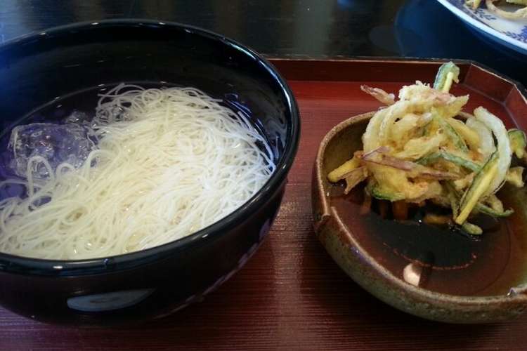 簡単ピーマンのカラフルかき揚げ素麺 レシピ 作り方 By ナピト クックパッド 簡単おいしいみんなのレシピが366万品
