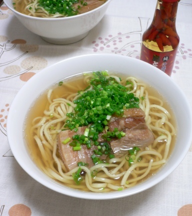 沖縄そば☆ラフテーとスープの画像