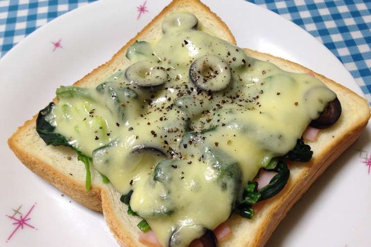 ブラックオリーブのチーズトースト レシピ 作り方 By Mc Mizu クックパッド