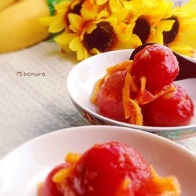 ミニトマトのマーマレードと梅のマリネの画像