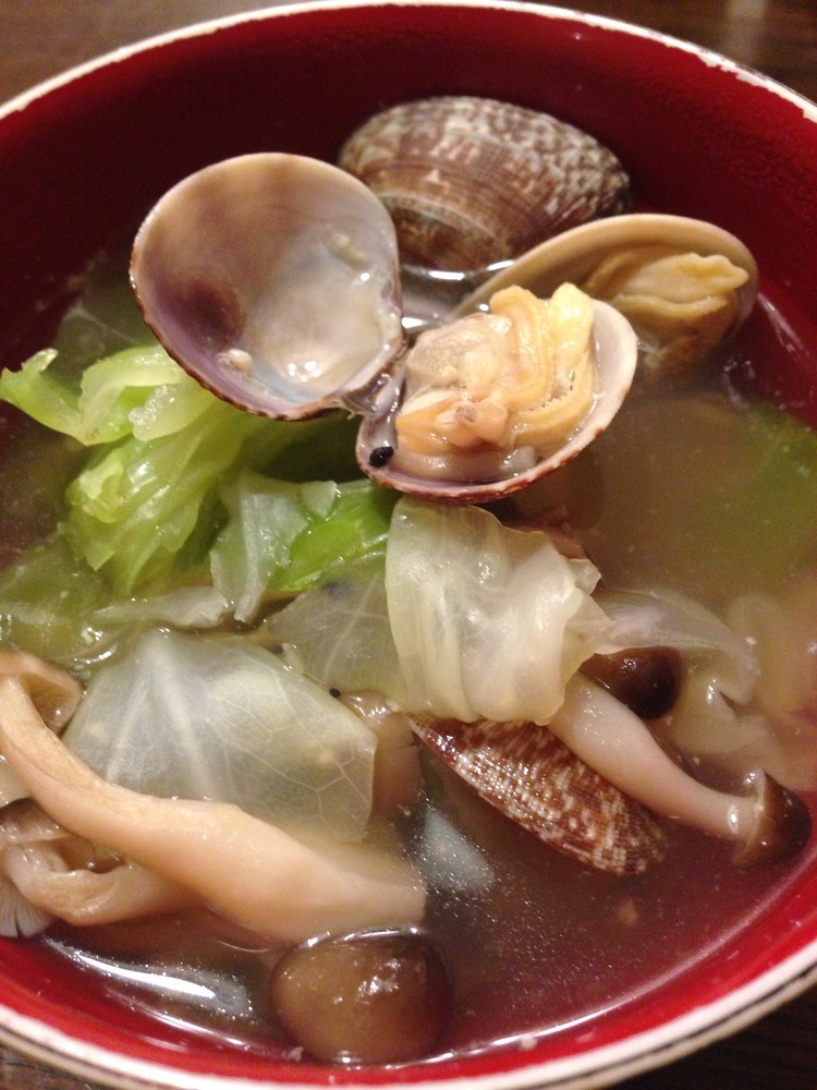 代謝を良くする生姜とアサリのスープの画像