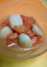 里芋とトマトの冷たいサラダ