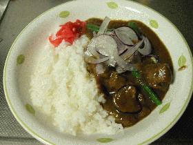 鶏レバーのライスカレー