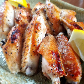 グリルで作れる美味しい鶏手羽中塩焼き♪