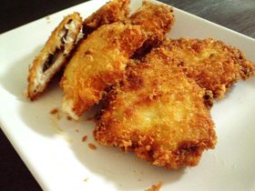 (∵)屋:きすでチーズと塩こぶをはさむ