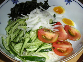 涼しい♪サラダそうめん