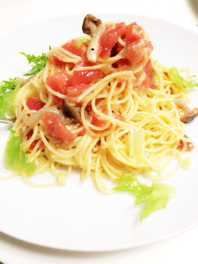 簡単♡フレッシュトマトの冷製パスタ