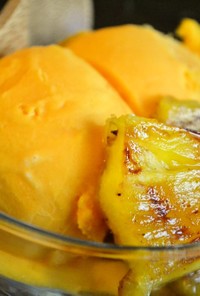 ブラジルのデザート　焼きパイナップル