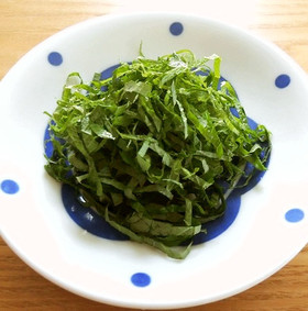 大葉の切り方~ふわんふわんにするコツ~