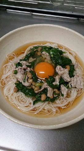 夏バテ防止★スタミナそうめん