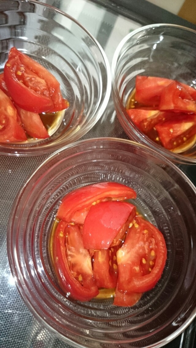 トマトのポン酢漬けの画像