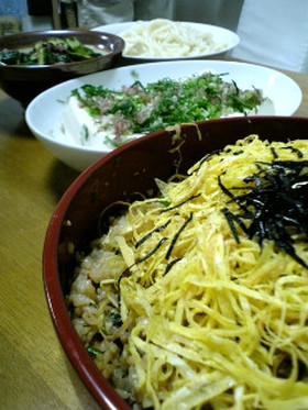 猛暑の一涼 変わり鰻飯