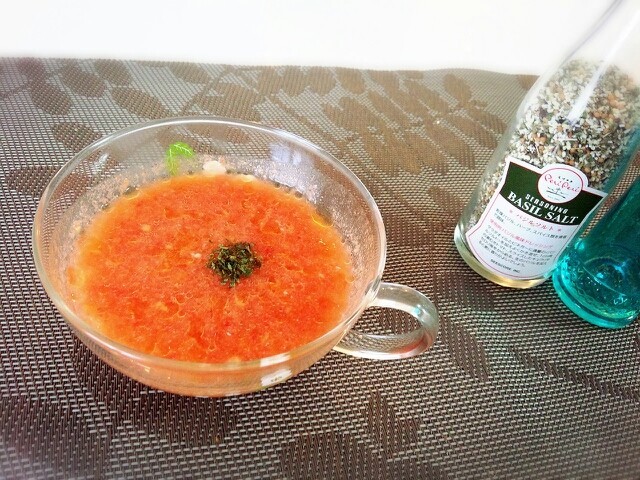 今年の夏はコレ！冷製トマトスープ☆の画像
