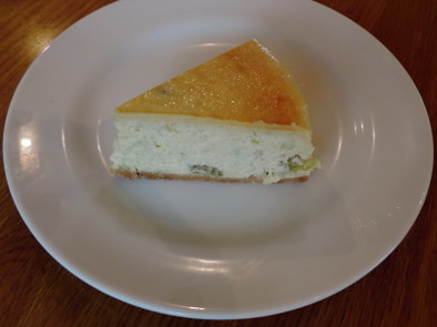 ルバーブのチーズケーキの写真