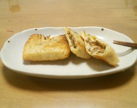 簡単におつまみ。納豆のお袋焼き