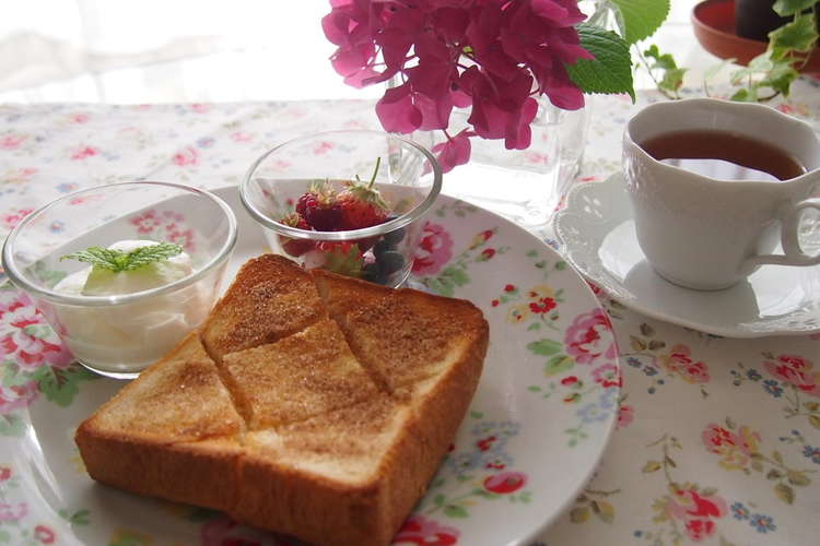 朝食に 喫茶店のシナモントースト レシピ 作り方 By チョコラuu クックパッド 簡単おいしいみんなのレシピが376万品